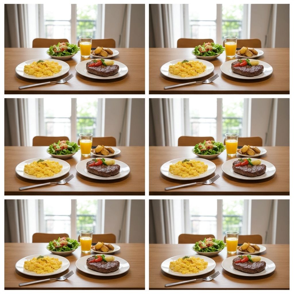 Familiar daily food routine